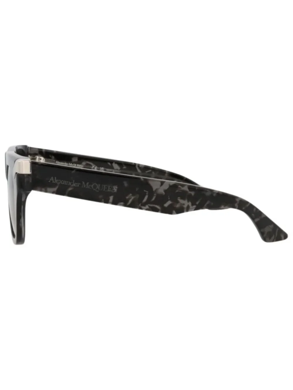 New Alexander McQueen Women's Sunglasses Square Rectangle Recycled Acetate Frame